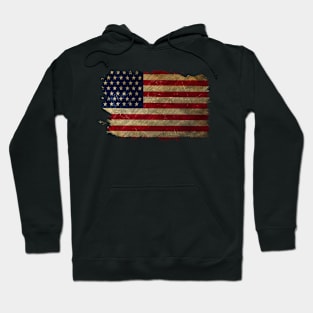 united states flag distressed Hoodie